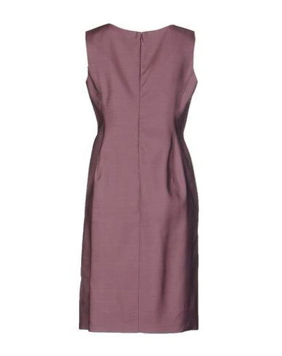Shop Jil Sander Knee-length Dress In Purple