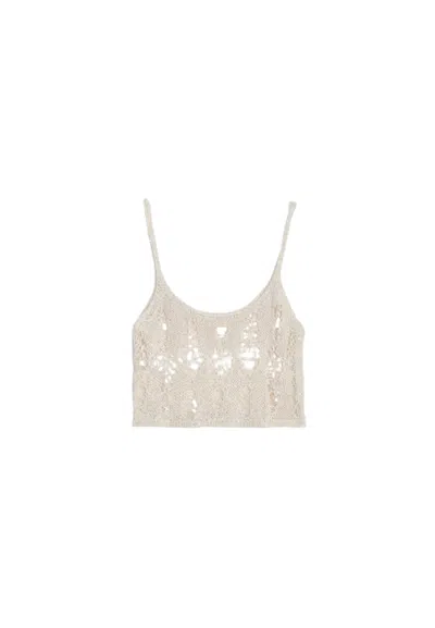 Apaperkid Top Woman  Perforated In Off White