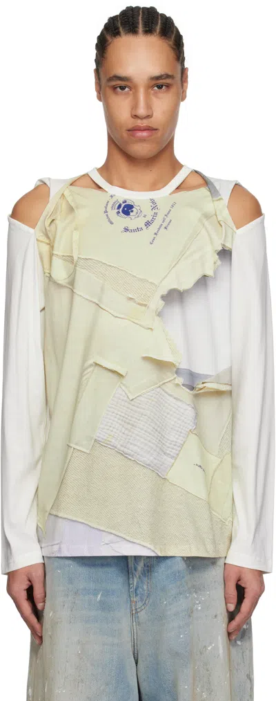 Perks And Mini Off-white Martine Syms Edition Slash Ls T-shirt In Cream