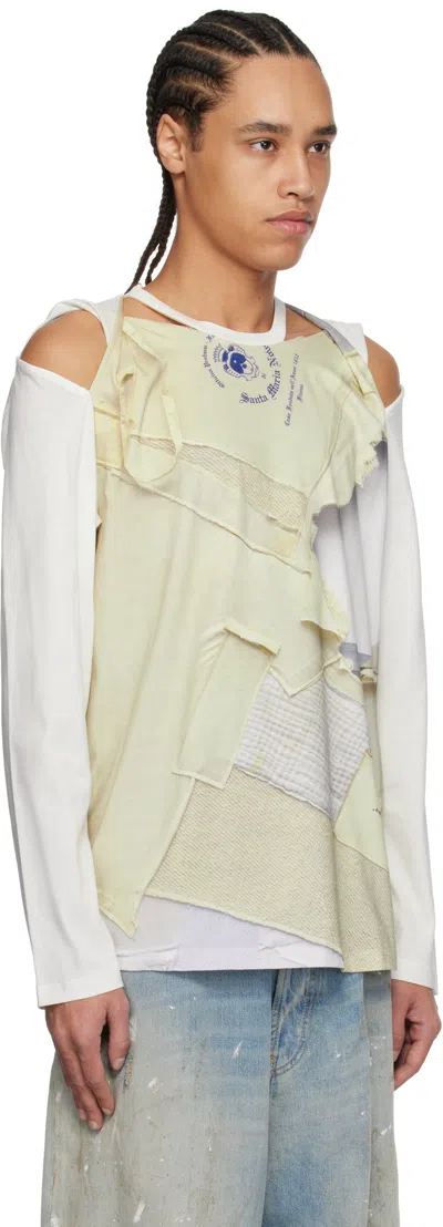 Perks And Mini Off-white Martine Syms Edition Slash Ls T-shirt In Cream