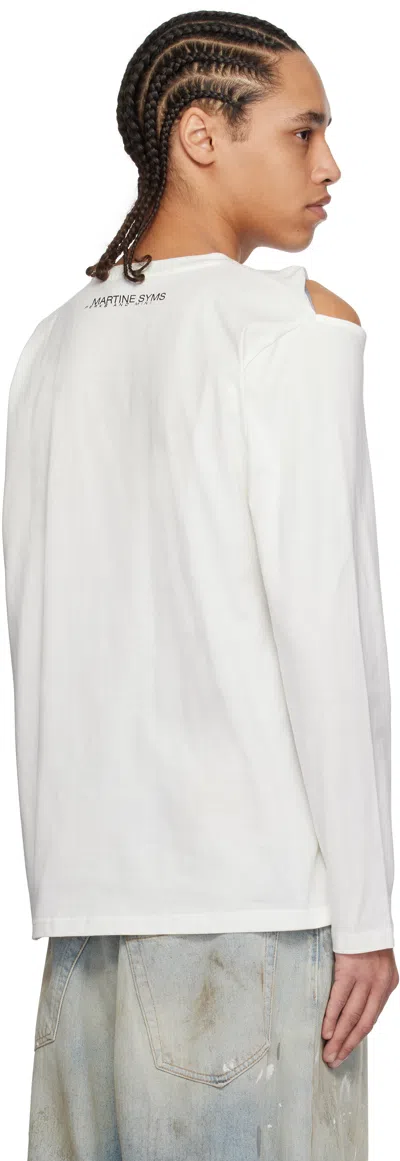 Perks And Mini Off-white Martine Syms Edition Slash Ls T-shirt In Cream