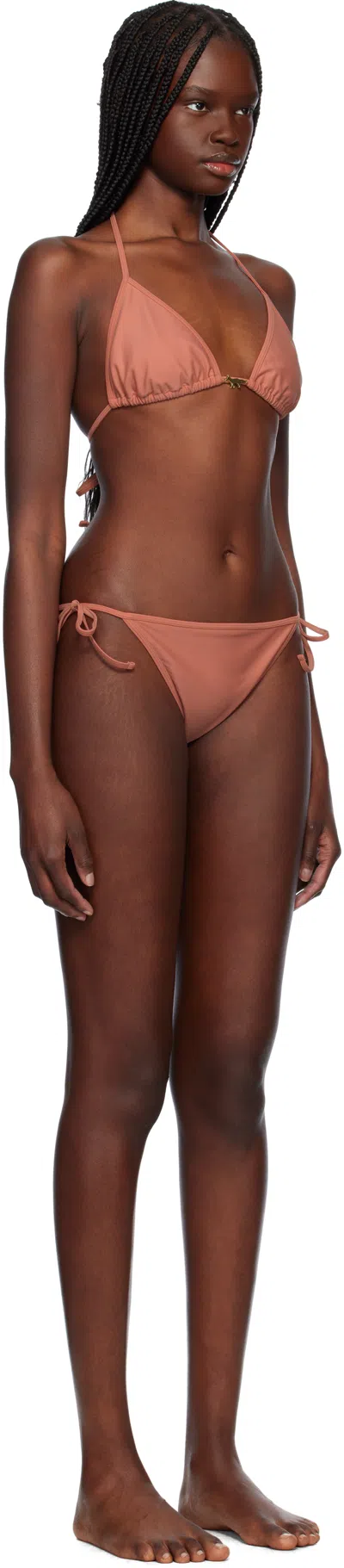 Maison Kitsuné Pink Baby Fox Bikini In Pink