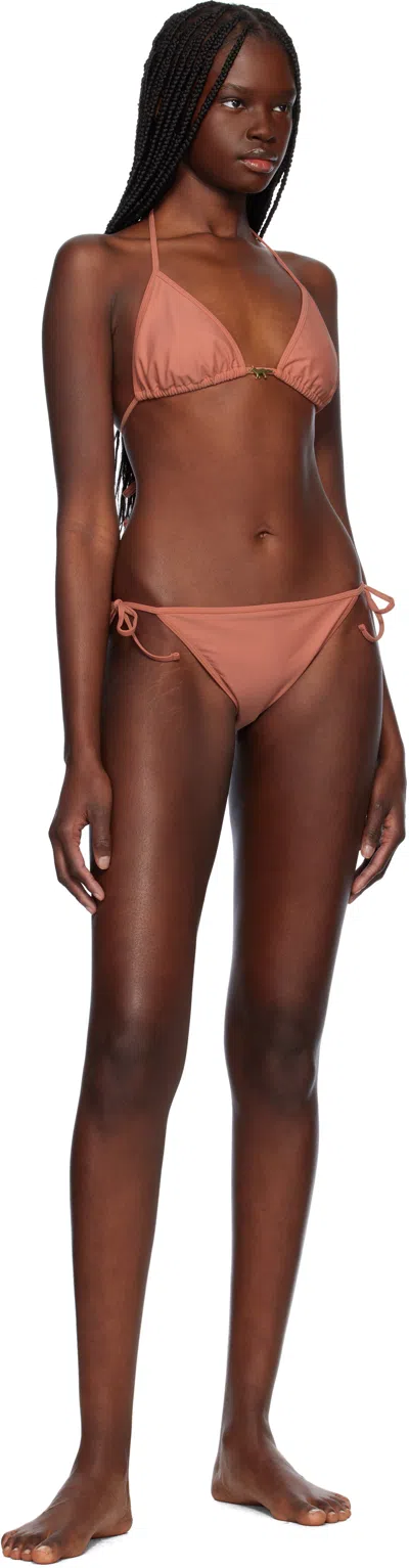 Maison Kitsuné Pink Baby Fox Bikini In Pink