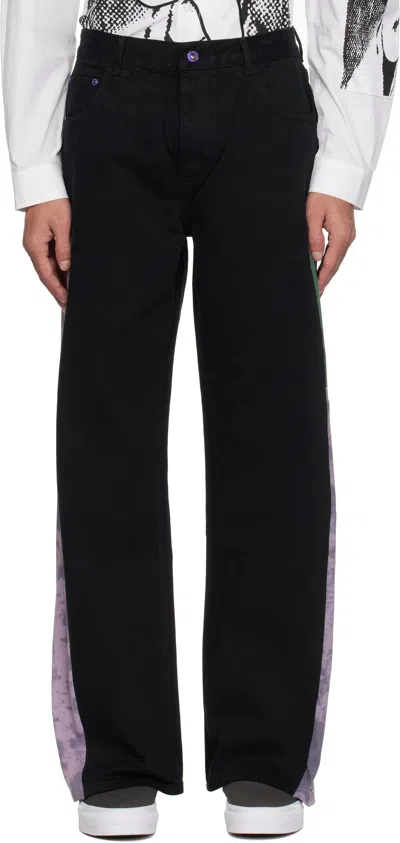 Perks And Mini Black Whitman Park Upcycle Jeans In Multi