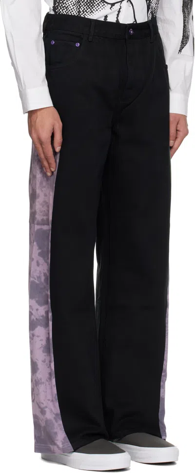 Perks And Mini Black Whitman Park Upcycle Jeans In Multi