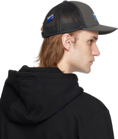 Ader Error Black Sig; 'significant' Tag 01 Cap In Charcoal