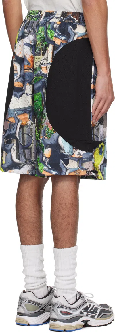 Perks And Mini Multicolor 'p.a.m.' Real Tree Mesh Shorts In Aop