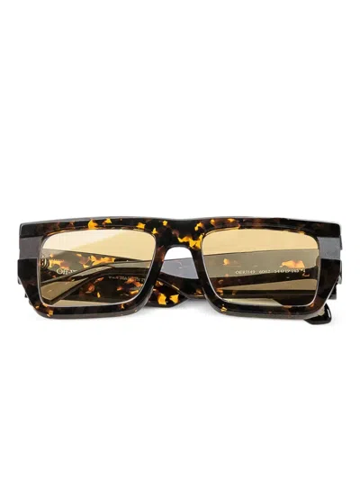 Off-white Chester Rectangular Sunglasses In Yellow