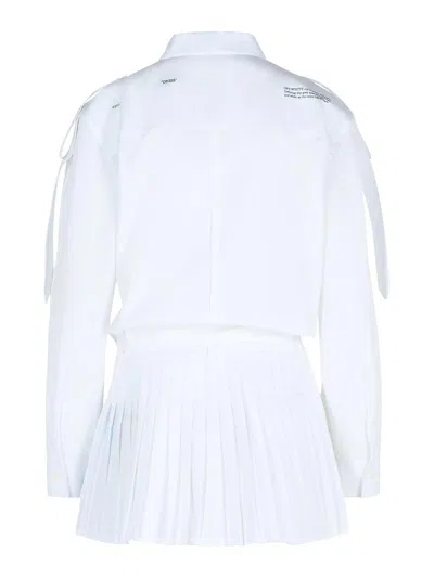 Off-white Off White 'savana' White Cotton Dress