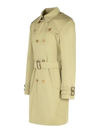 Burberry "highbury" Trench Coat In Green