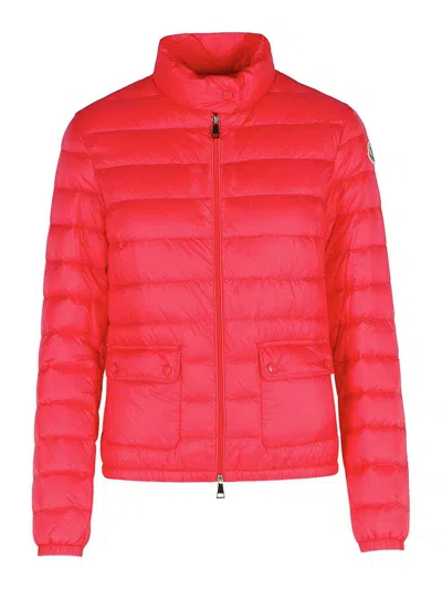 Moncler Lans Down Jacket In Burgundy