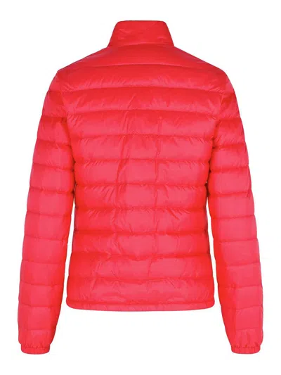 Moncler Lans Down Jacket In Burgundy