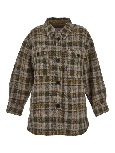 Isabel Marant Étoile Marant Etoile Jacket In Wool In Green