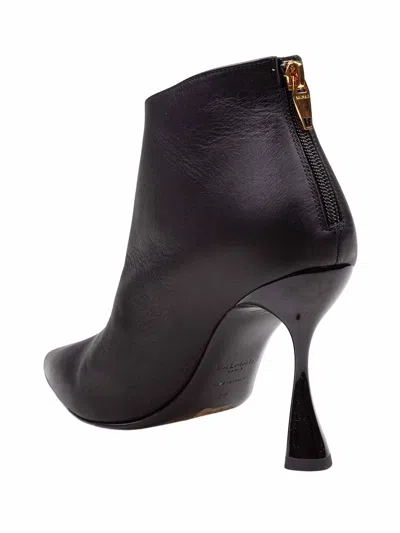 Balmain Eden Calfskin Ankle Boots In Black
