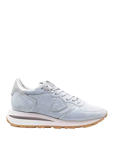 Philippe Model Sneakers Tropez In Camoscio Colore Grigio In Light Grey