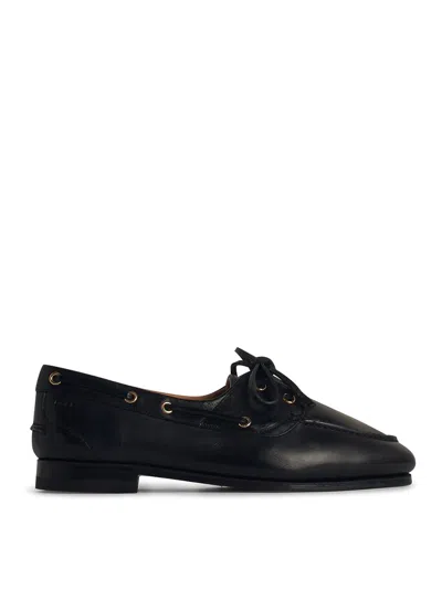 Bally Plume Boat-style Flat Shoes In Black