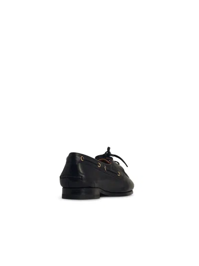 Bally Plume Boat-style Flat Shoes In Black
