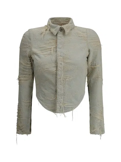 Diesel White De-madeline-fsg Shirt In Blue