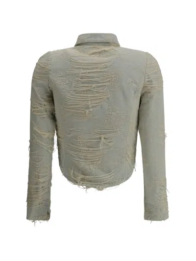 Diesel White De-madeline-fsg Shirt In Blue