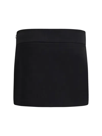 Diesel Black Stretch Twill O-dixy Miniskirt In Black