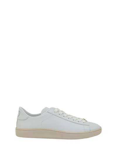 Valentino White Leather Vlogo Signature Sneakers In White