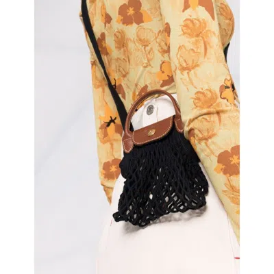 Longchamp `le Pliage Filet` Extra Small Mesh Bag
