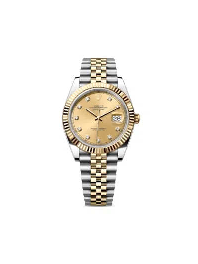 Pre-owned Rolex  Datejust 41mm In Gold