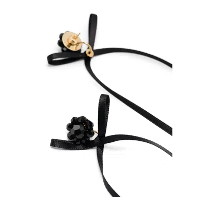 Simone Rocha Bow Ribbon Earrings