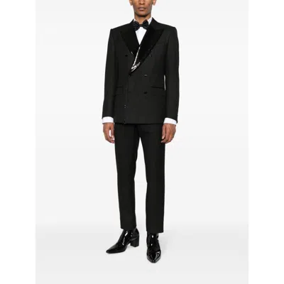 Dolce & Gabbana Sequin-lapel Double-breasted Blazer