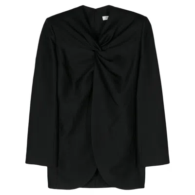 Gia Studios Knot-detail Twill Blouse