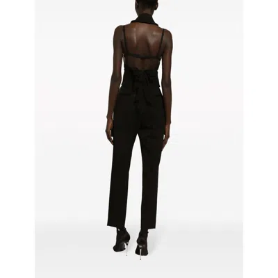 Dolce & Gabbana High-waisted Wool Cigarette Pants