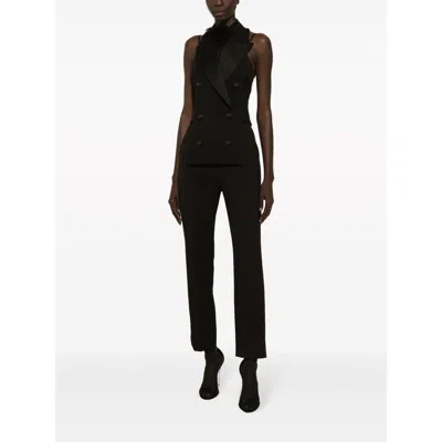 Dolce & Gabbana High-waisted Wool Cigarette Pants
