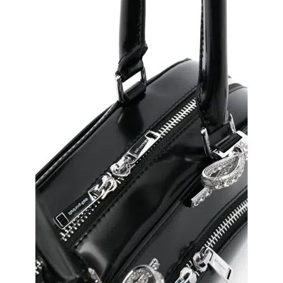 Self-portrait Black Leather Curved Shoulder Bag