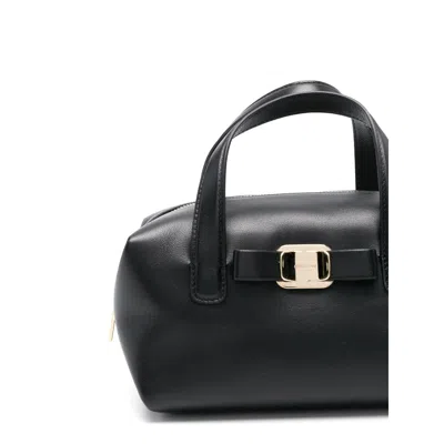 Shop Ferragamo Black Shoulder Bags
