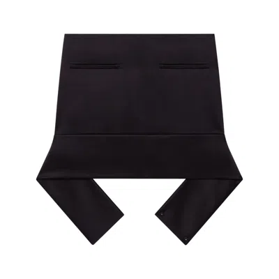 Courrèges Reversed Belt Satin Mini Skirt