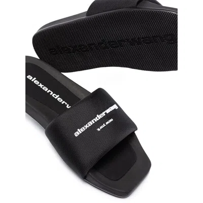 Alexander Wang Padded Logo Pool Slide Sandals Shoes