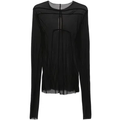 Rick Owens Crew Neck Long Sleeve T-shirt
