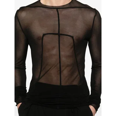Rick Owens Crew Neck Long Sleeve T-shirt