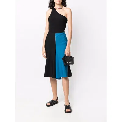 Marni Tropicalia Structured Shoulder Bag With Raffia Panels