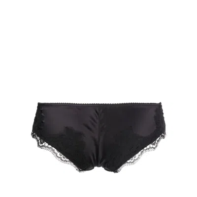 Dolce & Gabbana Satin Lace-trim Brazilian Briefs