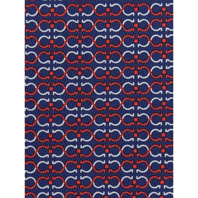 Ferragamo Gancini Print Silk Tie