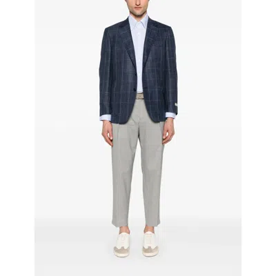 Canali Grid-pattern Blazer