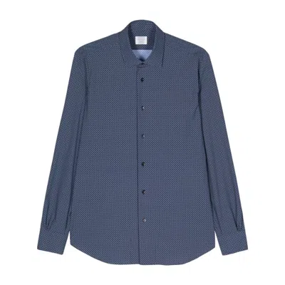 Mazzarelli Geometric-print Shirt