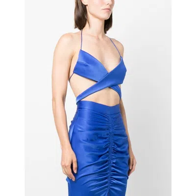 Alex Perry Hudson Cut-out Wraparound Top