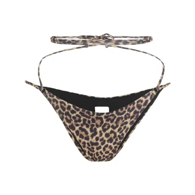 Matinee Leopard-print Crossover Bikini Briefs
