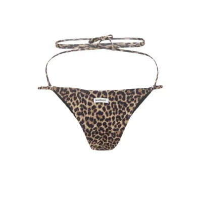 Matinee Leopard-print Crossover Bikini Briefs