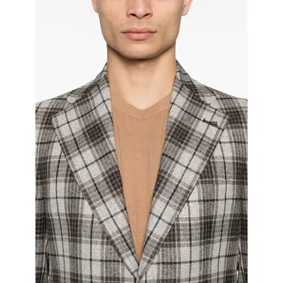 Tagliatore Brown  White Jackets