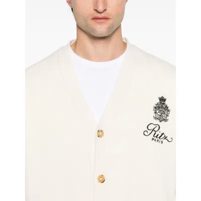 Frame X Ritz Paris Logo-embroidered Cardigan