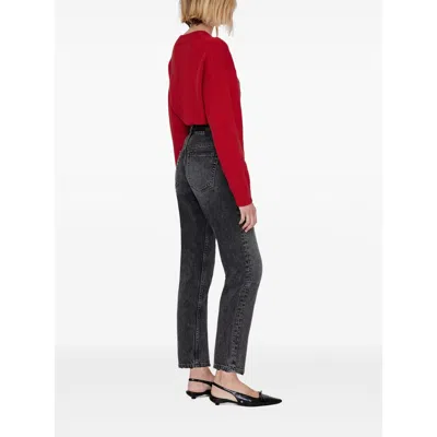 Anine Bing Miles Oversized Embroidered Cotton-jersey Sweatshirt