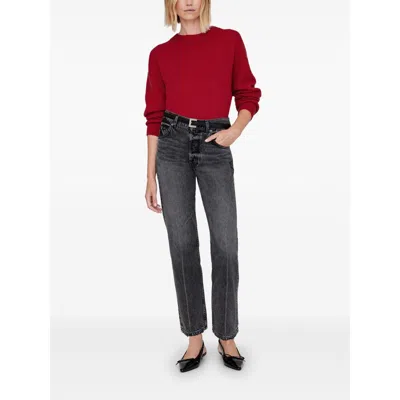 Anine Bing Miles Oversized Embroidered Cotton-jersey Sweatshirt